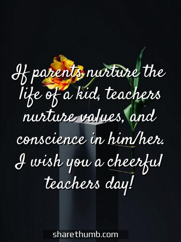 teachers day wishes with flowers